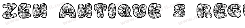 Zen Antique S Regular字体转换